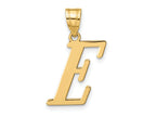 FJC Finejewelers 14 kt Yellow Gold Polished Letter E Initial Charm