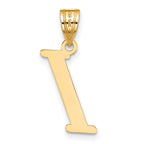 FJC Finejewelers 14 kt Yellow Gold Polished Letter I Initial Charm