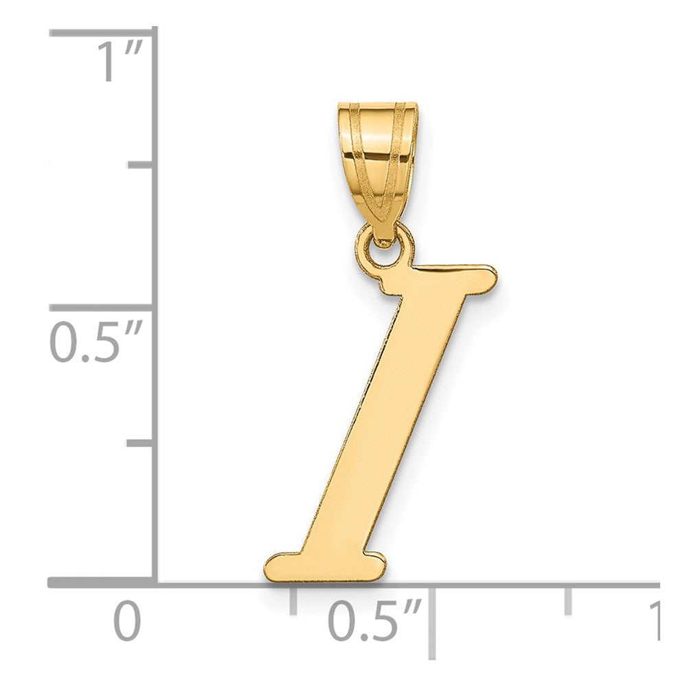 FJC Finejewelers 14 kt Yellow Gold Polished Letter I Initial Charm