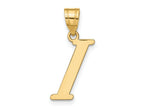 FJC Finejewelers 14 kt Yellow Gold Polished Letter I Initial Charm