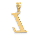 FJC Finejewelers 14 kt Yellow Gold Polished Letter L Initial Charm