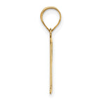 FJC Finejewelers 14 kt Yellow Gold Polished Letter R Initial Charm