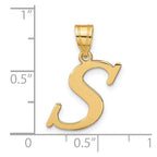 FJC Finejewelers 14 kt Yellow Gold Polished Letter S Initial Charm