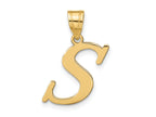 FJC Finejewelers 14 kt Yellow Gold Polished Letter S Initial Charm
