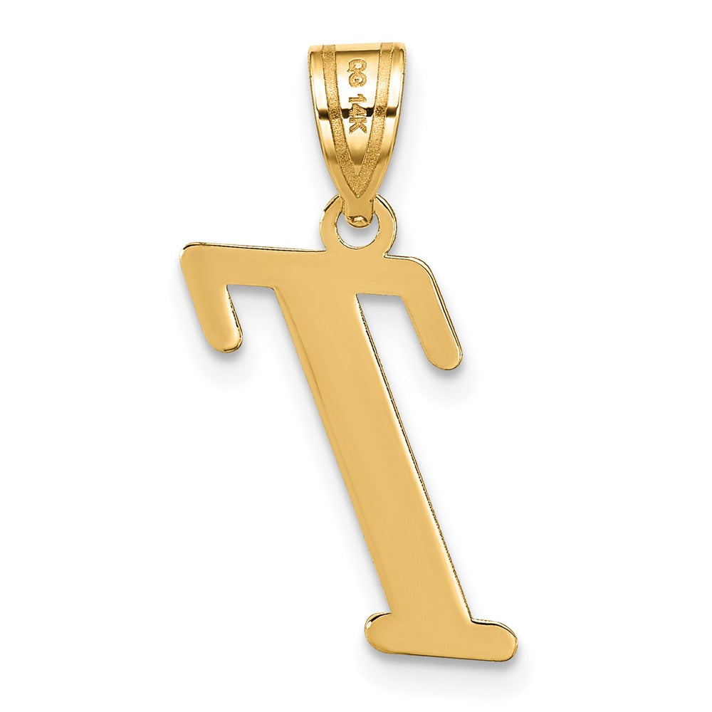 FJC Finejewelers 14 kt Yellow Gold Polished Letter T Initial Charm