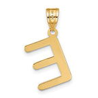 FJC Finejewelers 14 kt Yellow Gold Polished Bubble Letter E Initial Charm