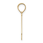 FJC Finejewelers 14 kt Yellow Gold Polished Bubble Letter K Initial Charm