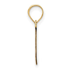 FJC Finejewelers 14 kt Yellow Gold Polished Bubble Letter L Initial Charm