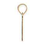 FJC Finejewelers 14 kt Yellow Gold Polished Bubble Letter O Initial Charm