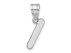 FJC Finejewelers 14 kt White Gold Polished Bubble Letter I Initial Charm