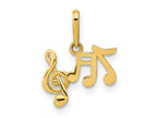 FJC Finejewelers 14 kt Yellow Gold Polished Music Notes Charm 6 x 13 mm