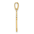 FJC Finejewelers 14 kt Yellow Gold CZ Key Charm 6 mm