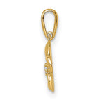 FJC Finejewelers 14 kt Yellow Gold Flower Charm 9 mm