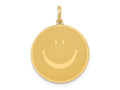 FJC Finejewelers 14 kt Yellow Gold Solid Polished Smiley Face Charm 25 x 20 mm