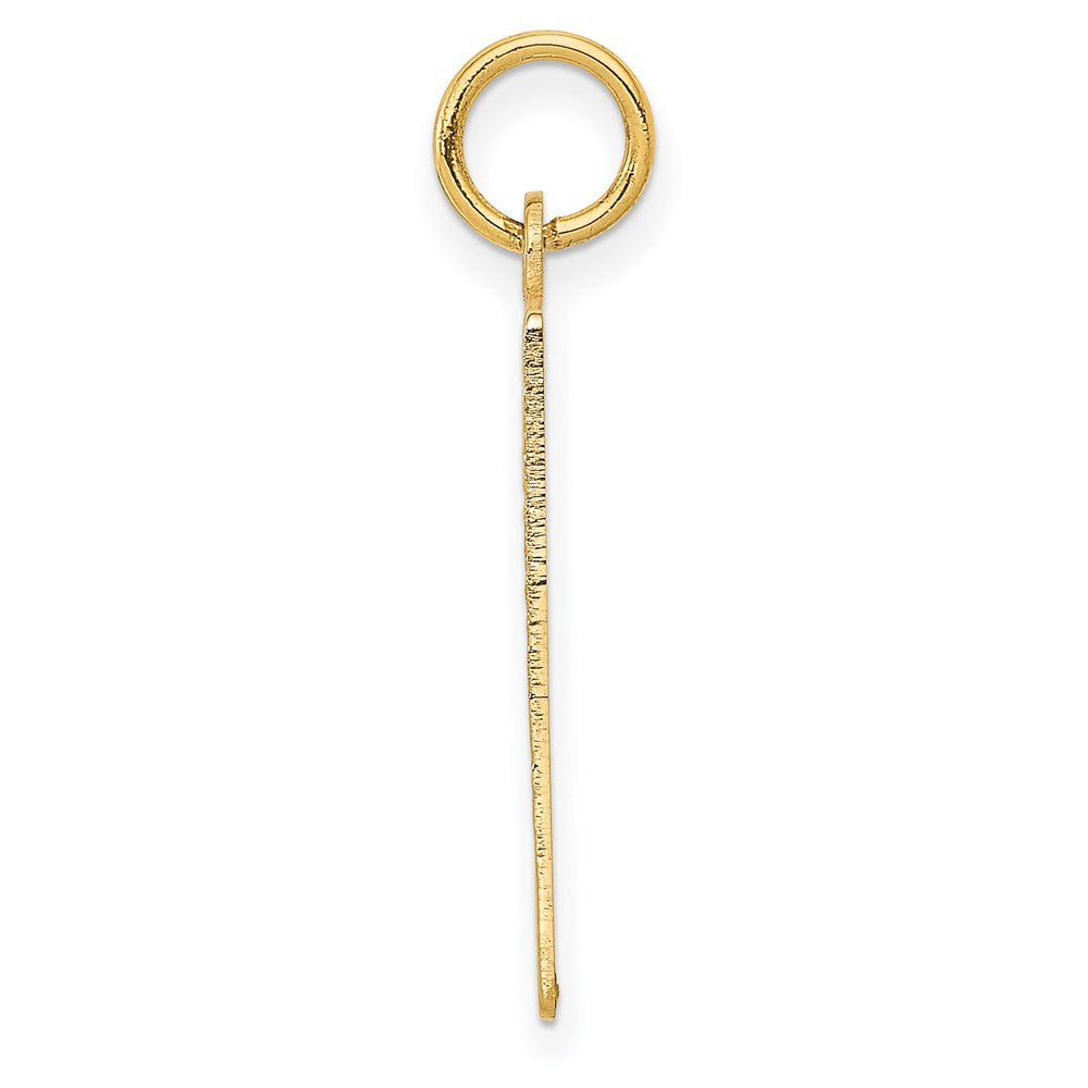 FJC Finejewelers 14 kt Yellow Gold Monday the First Day Calendar Charm 26 x 22 mm