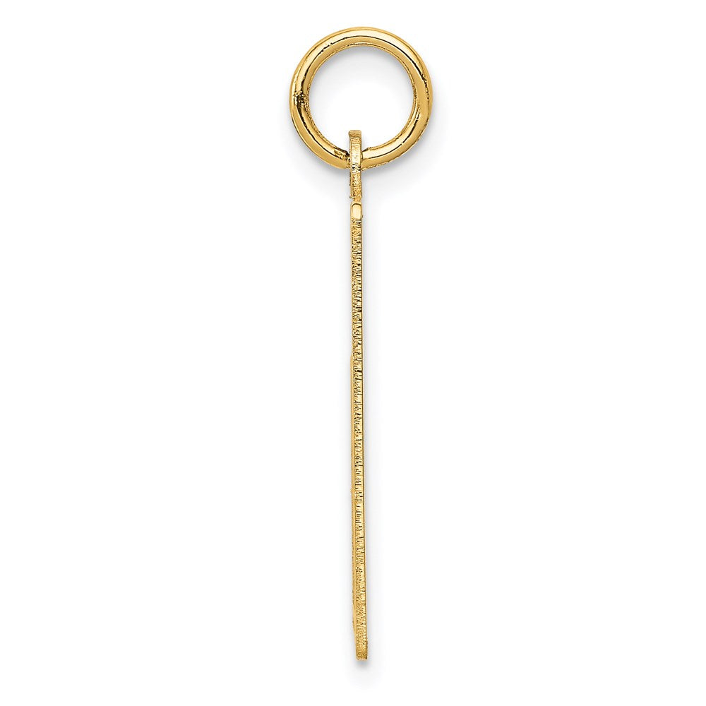 FJC Finejewelers 14 kt Yellow Gold Wednesday the First Day Calendar Charm 26 x 22 mm