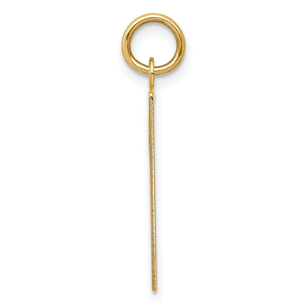 FJC Finejewelers 14 kt Yellow Gold Thursday the First Day Calendar Charm 26 x 22 mm
