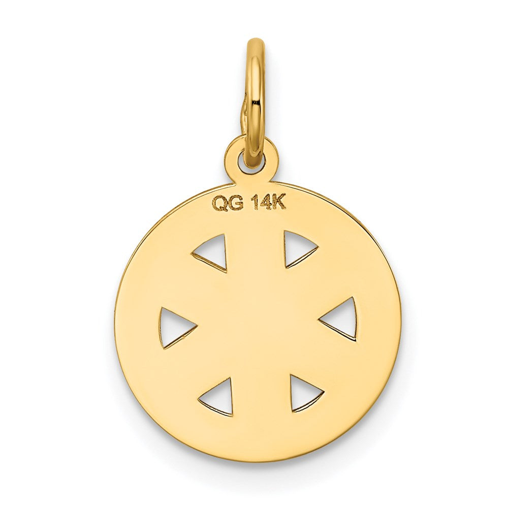 FJC Finejewelers 14 kt Yellow Gold Small EMT Medical Charm 18 x 12 mm