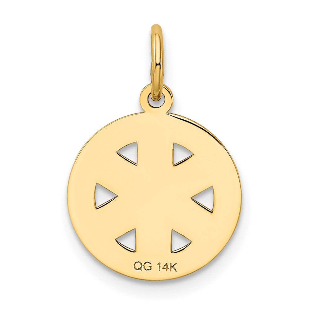 FJC Finejewelers 14 kt Yellow Gold Small PARAMEDIC Medical Charm 18 x 13 mm