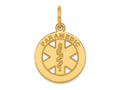 FJC Finejewelers 14 kt Yellow Gold Small PARAMEDIC Medical Charm 18 x 13 mm