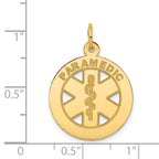 FJC Finejewelers 14 kt Yellow Gold Medium PARAMEDIC Medical Charm 26 x 19 mm