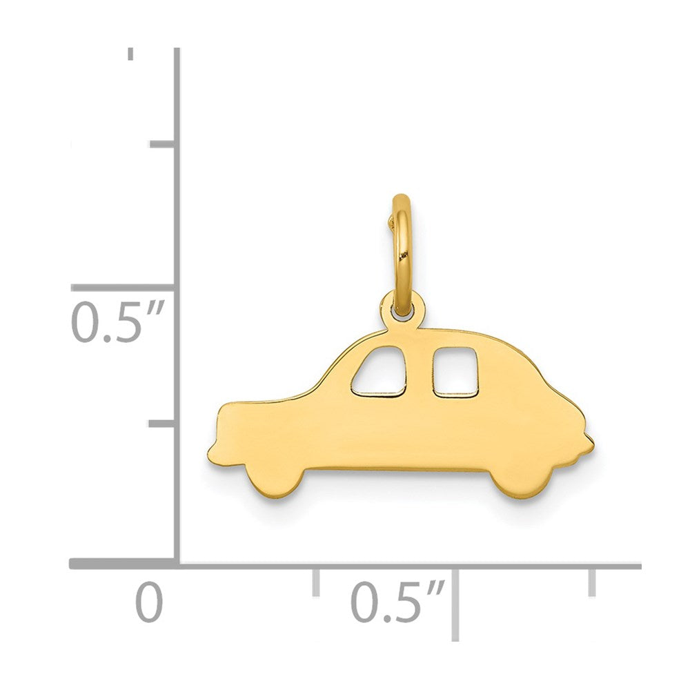 FJC Finejewelers 14 kt Yellow Gold Compact Car Charm 15 x 19 mm