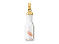 FJC Finejewelers 14 kt Yellow Gold 3-D Mini Penny in Glass Bottle Charm 32 x 8 mm