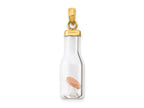 FJC Finejewelers 14 kt Yellow Gold 3-D Mini Penny in Glass Bottle Charm 32 x 8 mm