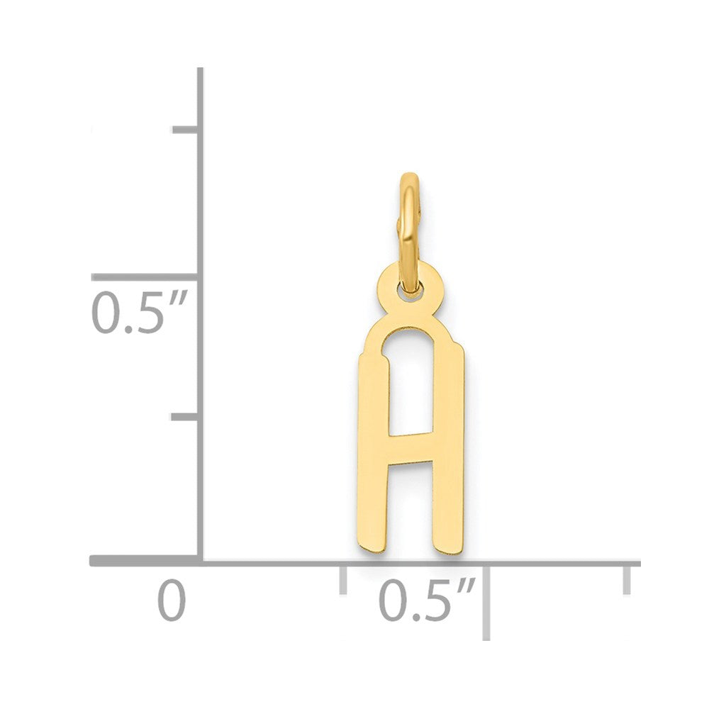 FJC Finejewelers 14 kt Yellow Gold Small Slanted Block Letter H Initial Charm