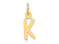 FJC Finejewelers 14 kt Yellow Gold Small Slanted Block Letter K Initial Charm