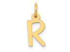 FJC Finejewelers 14 kt Yellow Gold Small Slanted Block Letter R Initial Charm