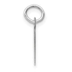 FJC Finejewelers 14 kt White Gold Small Slanted Block Letter I Initial Charm