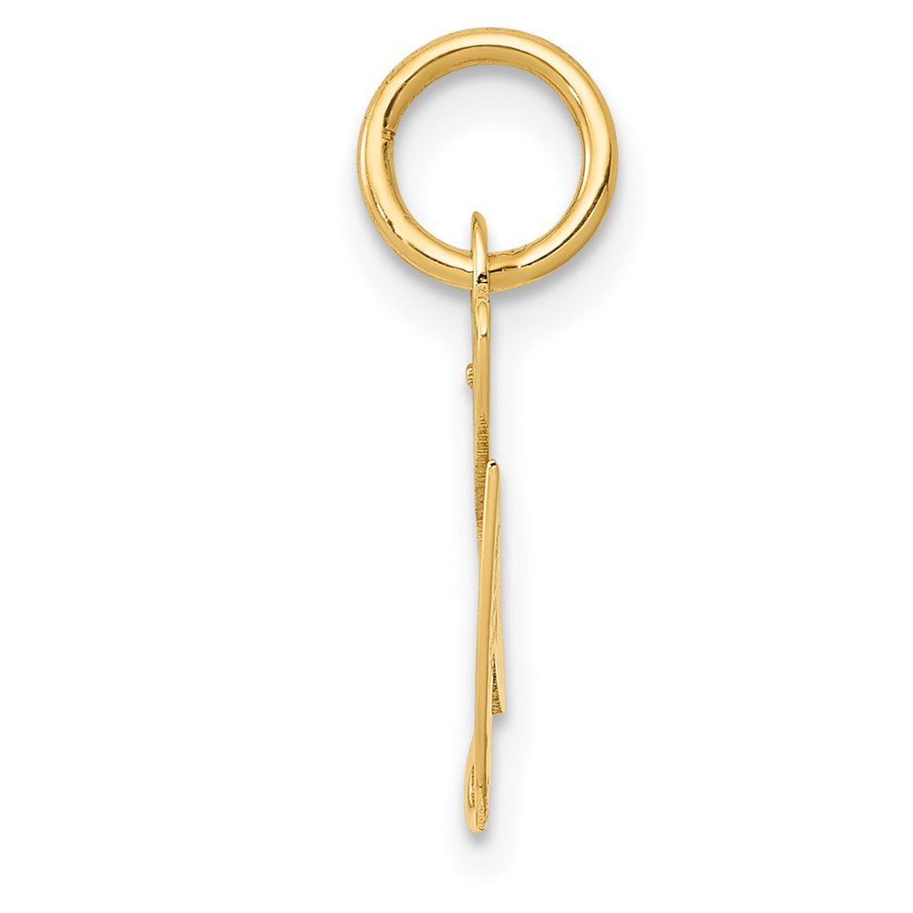 FJC Finejewelers 14 kt Yellow Gold Small Fancy Script Letter G Initial Charm