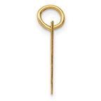FJC Finejewelers 14 kt Yellow Gold Small Fancy Script Letter H Initial Charm