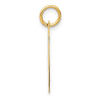 FJC Finejewelers 14 kt Yellow Gold Small Fancy Script Letter I Initial Charm