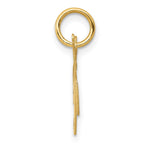 FJC Finejewelers 14 kt Yellow Gold Small Fancy Script Letter K Initial Charm