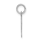 FJC Finejewelers 14 kt White Gold Small Fancy Script Letter H Initial Charm