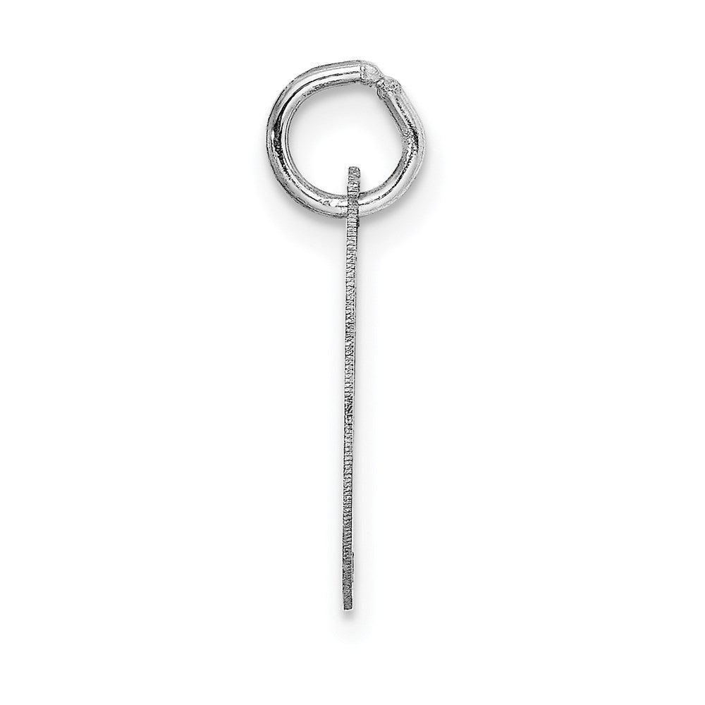 FJC Finejewelers 14 kt White Gold Small Fancy Script Letter I Initial Charm