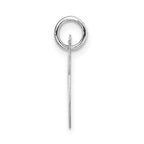 FJC Finejewelers 14 kt White Gold Small Fancy Script Letter K Initial Charm