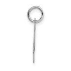 FJC Finejewelers 14 kt White Gold Small Fancy Script Letter M Initial Charm
