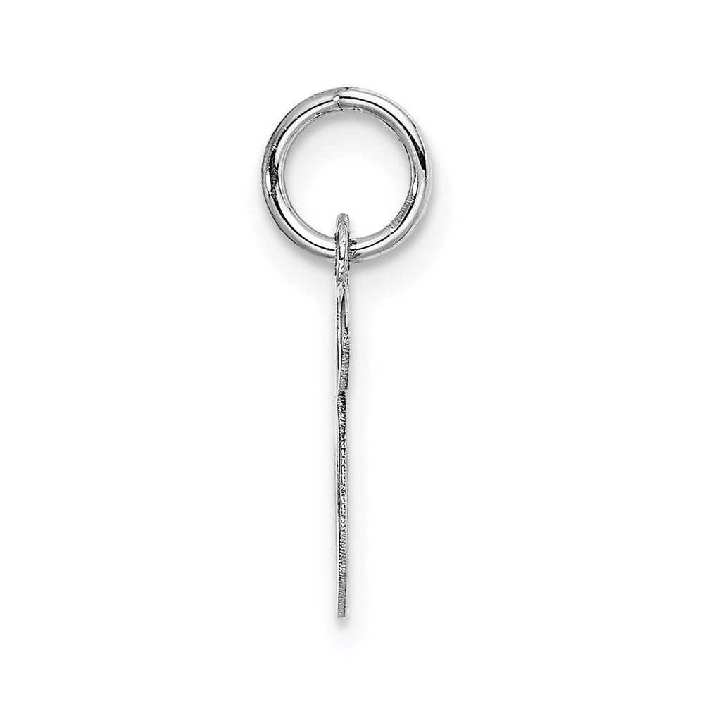 FJC Finejewelers 14 kt White Gold Small Fancy Script Letter S Initial Charm