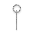 FJC Finejewelers 14 kt White Gold Small Fancy Script Letter S Initial Charm