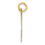 FJC Finejewelers 14 kt Yellow Gold Medium Fancy Script Letter M Initial Charm