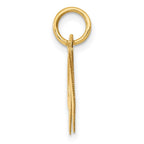 FJC Finejewelers 14 kt Yellow Gold Medium Fancy Script Letter W Initial Charm