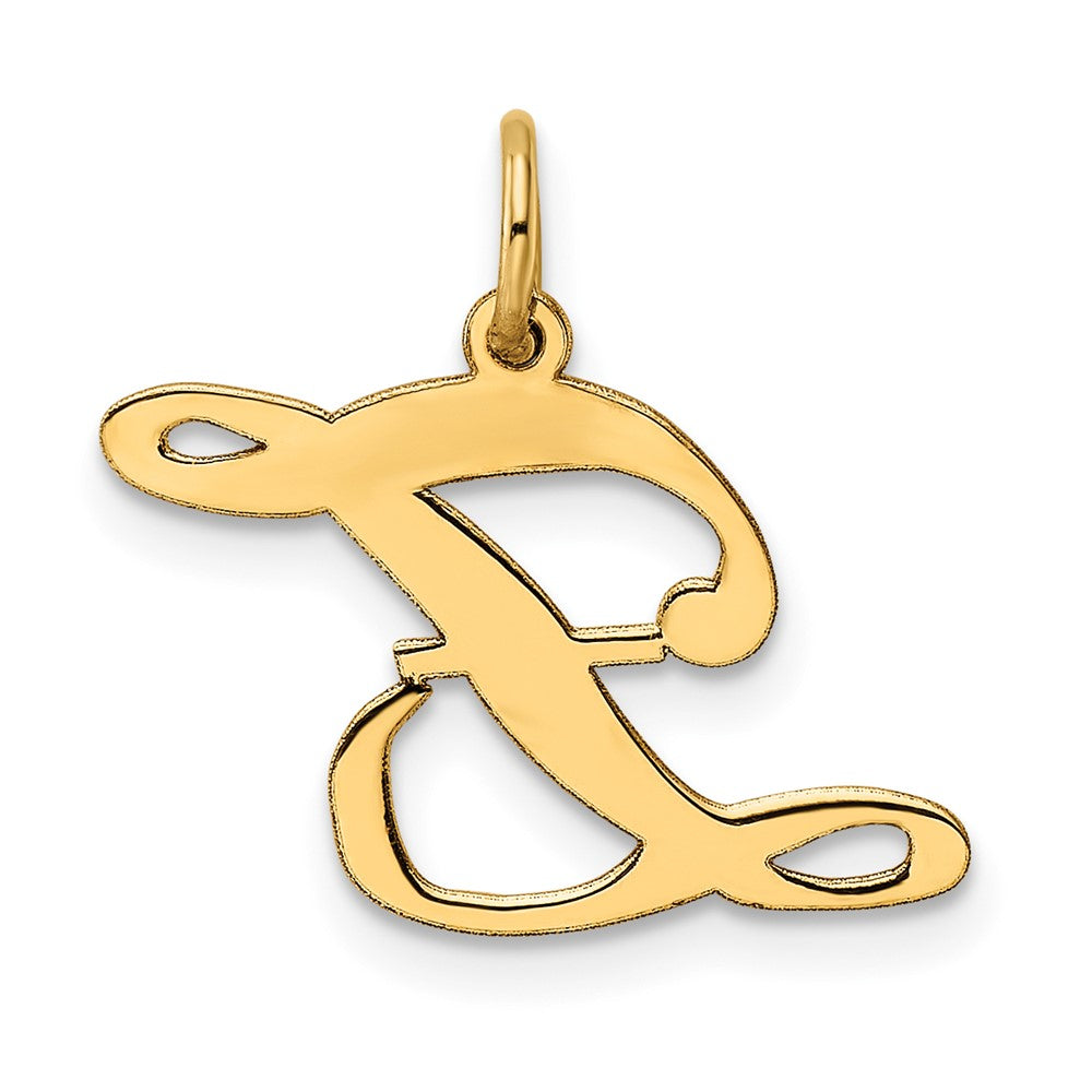 FJC Finejewelers 14 kt Yellow Gold Medium Fancy Script Letter Z Initial Charm