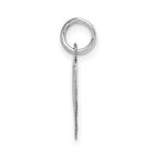 FJC Finejewelers 14 kt White Gold Medium Fancy Script Letter W Initial Charm