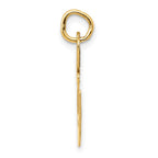 FJC Finejewelers 14 kt Yellow Gold Large Fancy Script Letter E Initial Charm
