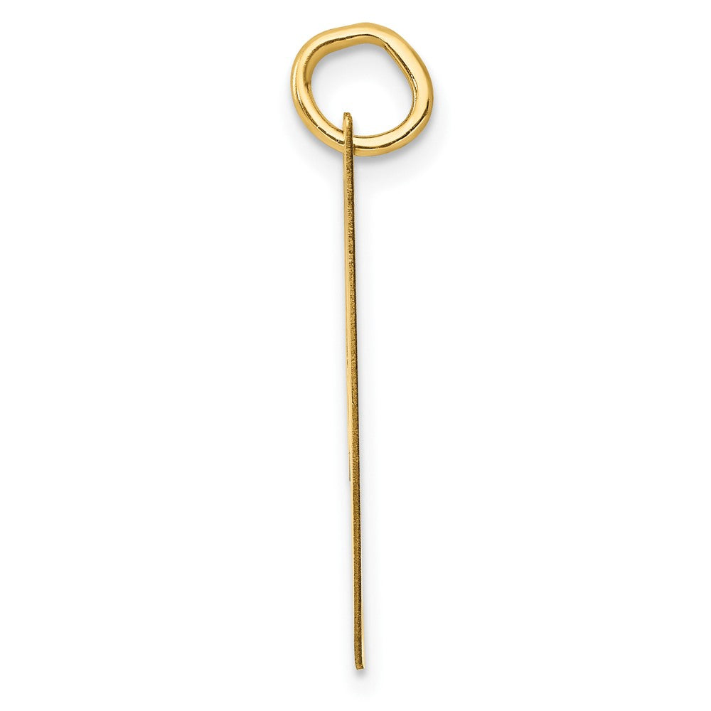 FJC Finejewelers 14 kt Yellow Gold Large Fancy Script Letter I Initial Charm