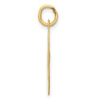 FJC Finejewelers 14 kt Yellow Gold Large Fancy Script Letter O Initial Charm