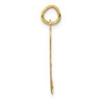 FJC Finejewelers 14 kt Yellow Gold Large Fancy Script Letter P Initial Charm